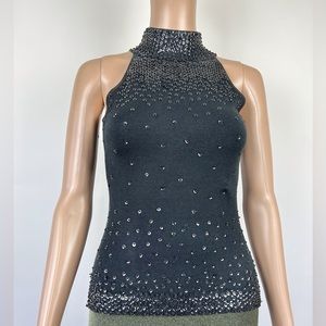 Sequins Turtleneck Top